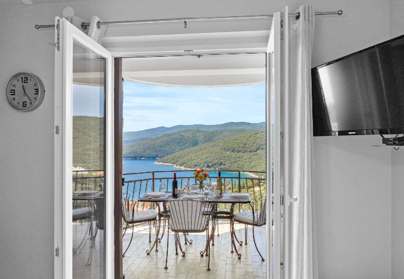 Ferienwohnung in Rabac - Lady M Gold – Balkon und Meerblick