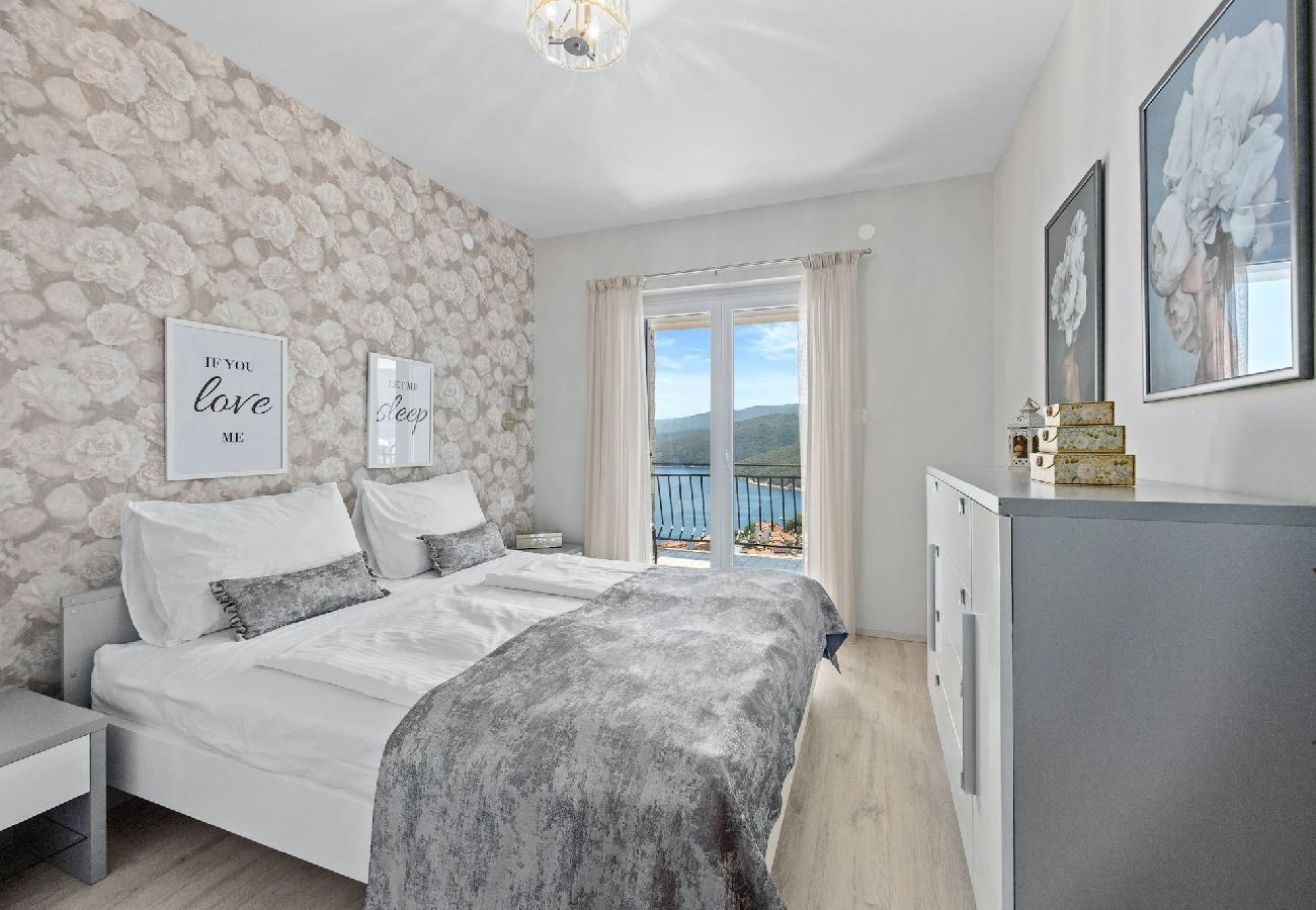 Ferienwohnung in Rabac - Lady M Gold – Balkon und Meerblick