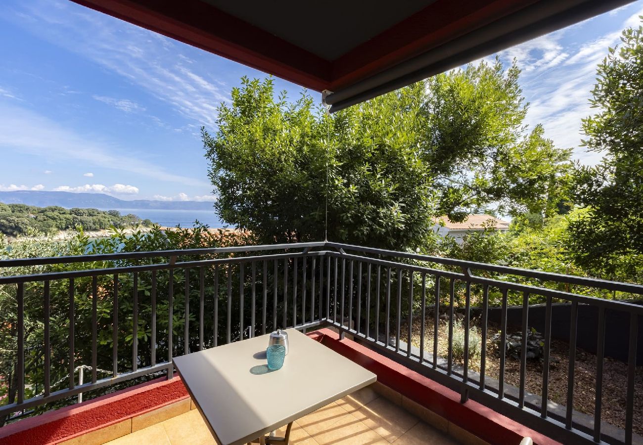 Ferienwohnung in Sveta Marina - Red House Sv. Marina 3 - Meerblick