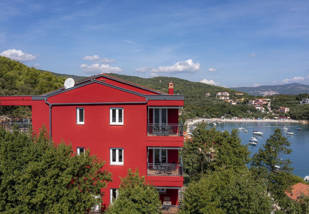 Ferienwohnung in Sveta Marina - Red House Sv. Marina 3 - Meerblick