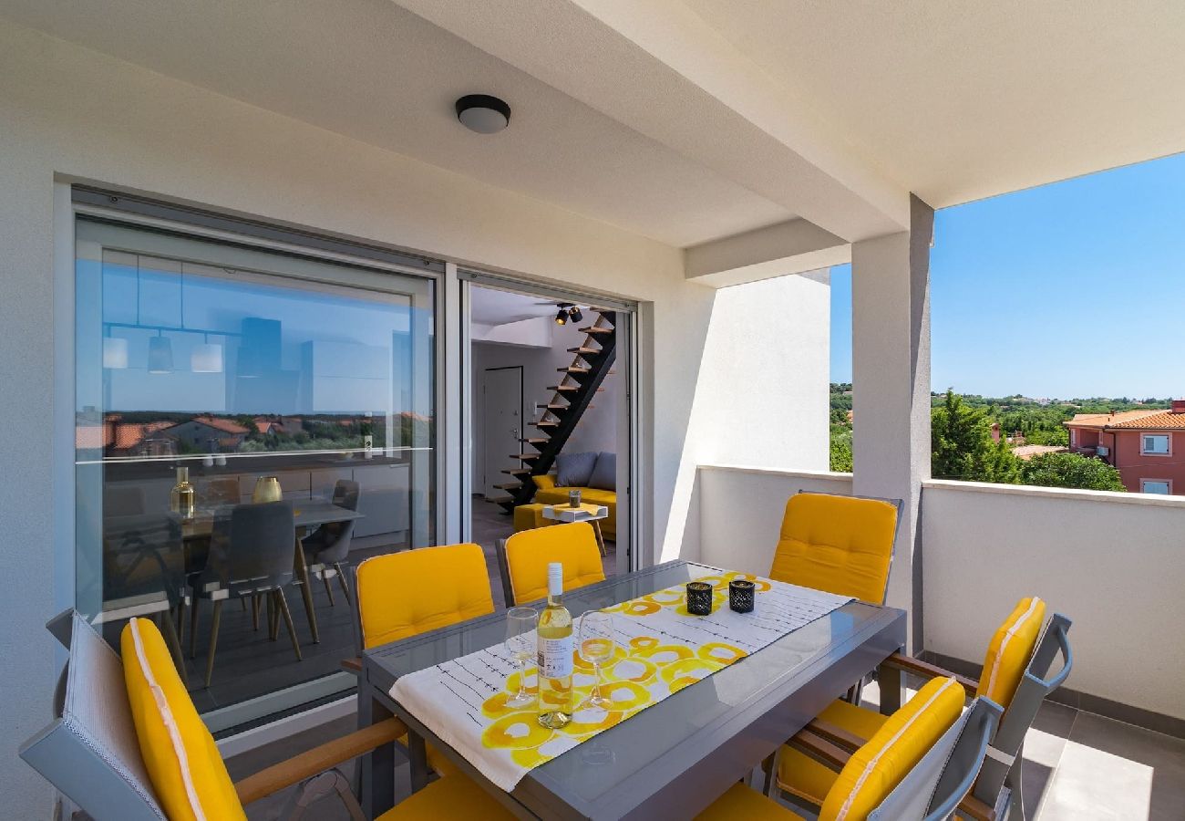 Ferienwohnung in Medulin - Penthouse Sax mit Meerblick