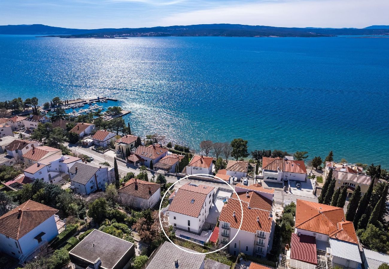 Ferienwohnung in Crikvenica - Luxury Pool Apartment With Sea View 