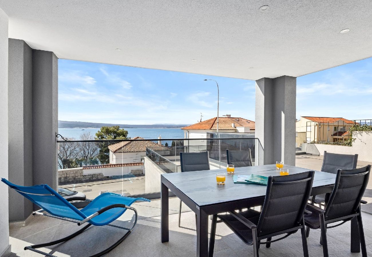 Ferienwohnung in Crikvenica - Luxury Pool Apartment With Sea View 