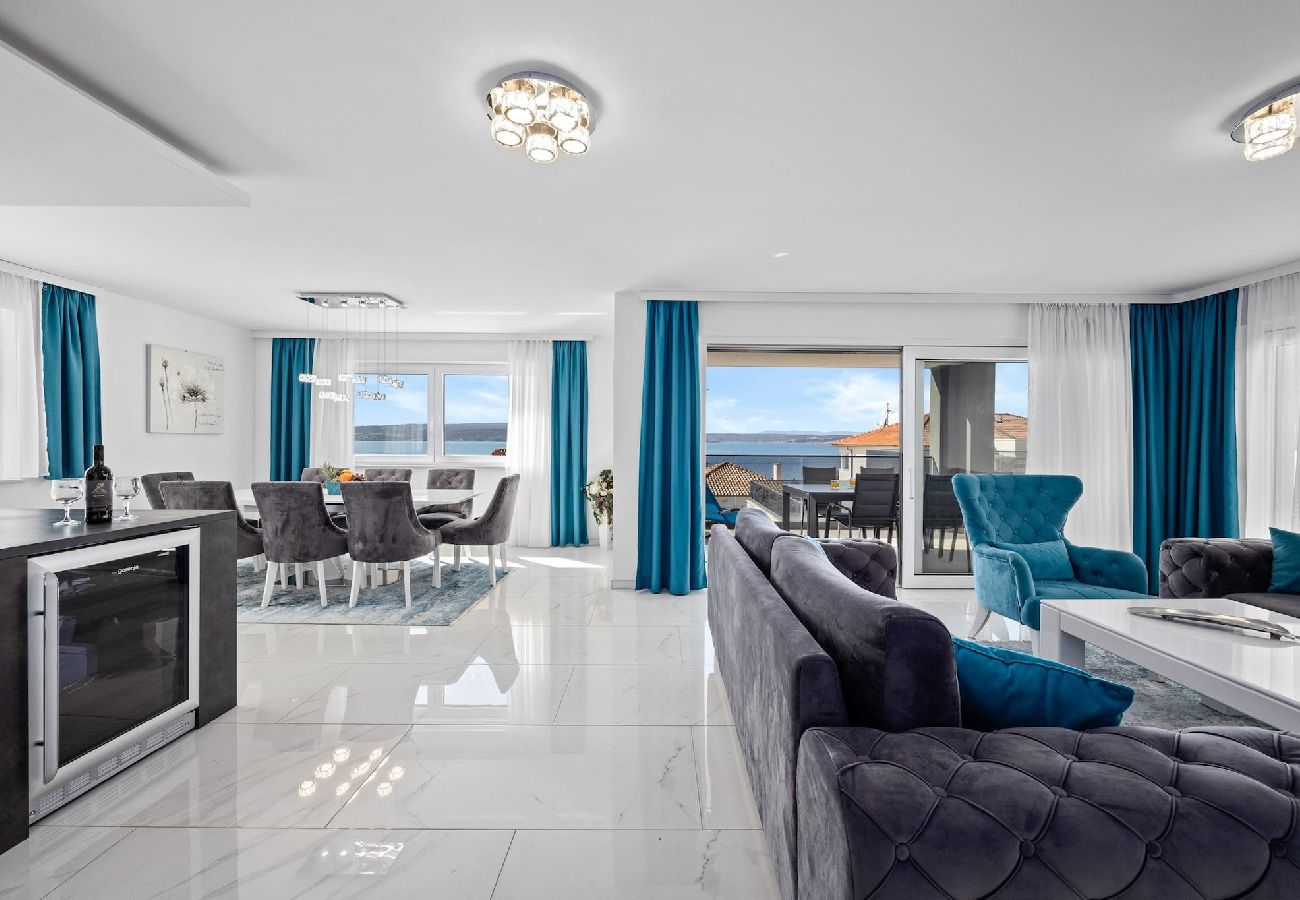 Ferienwohnung in Crikvenica - Luxury Pool Apartment With Sea View 