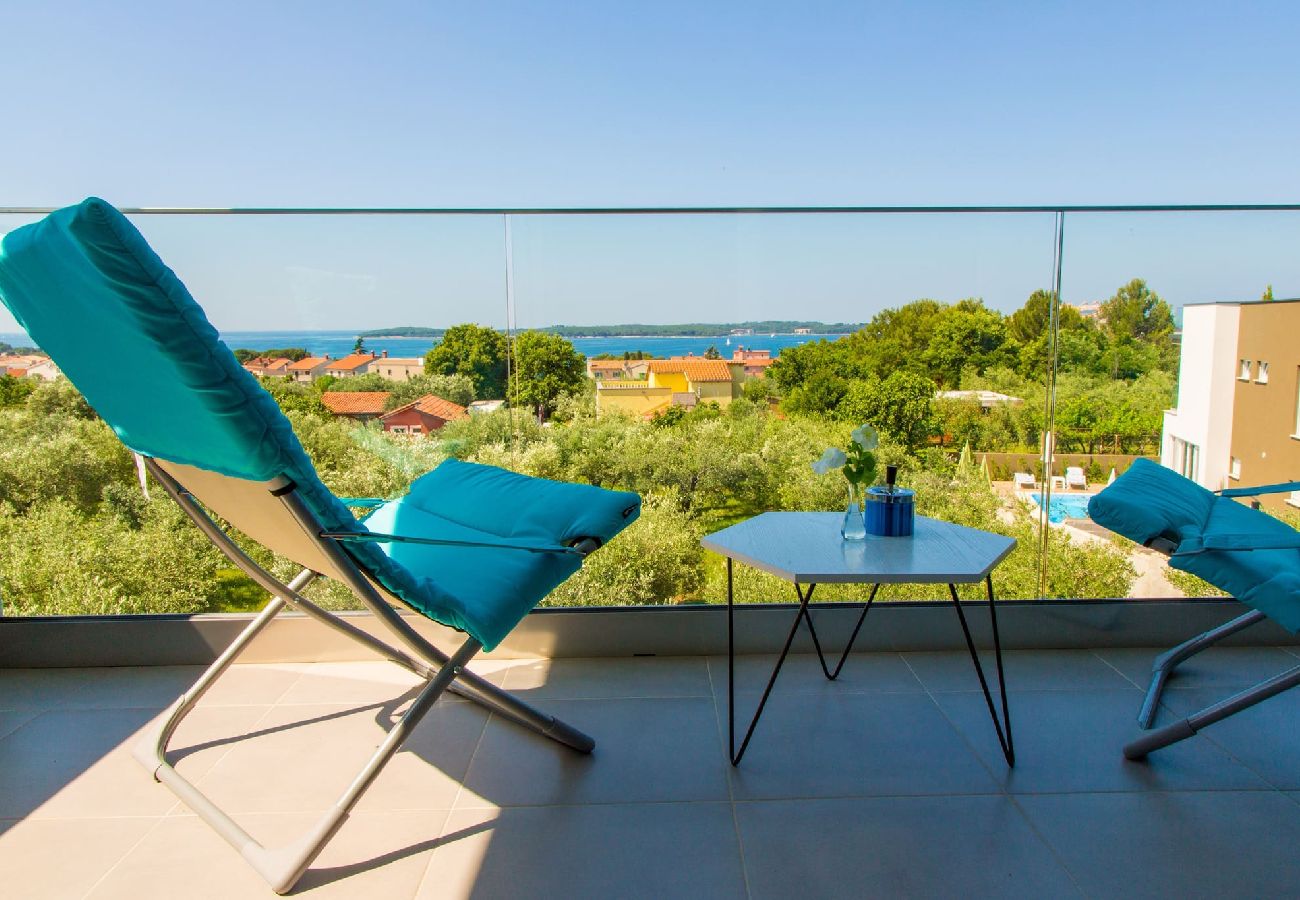 Villa in Fažana - Villa mit Pool und Meerblick in Fazana - Horizont