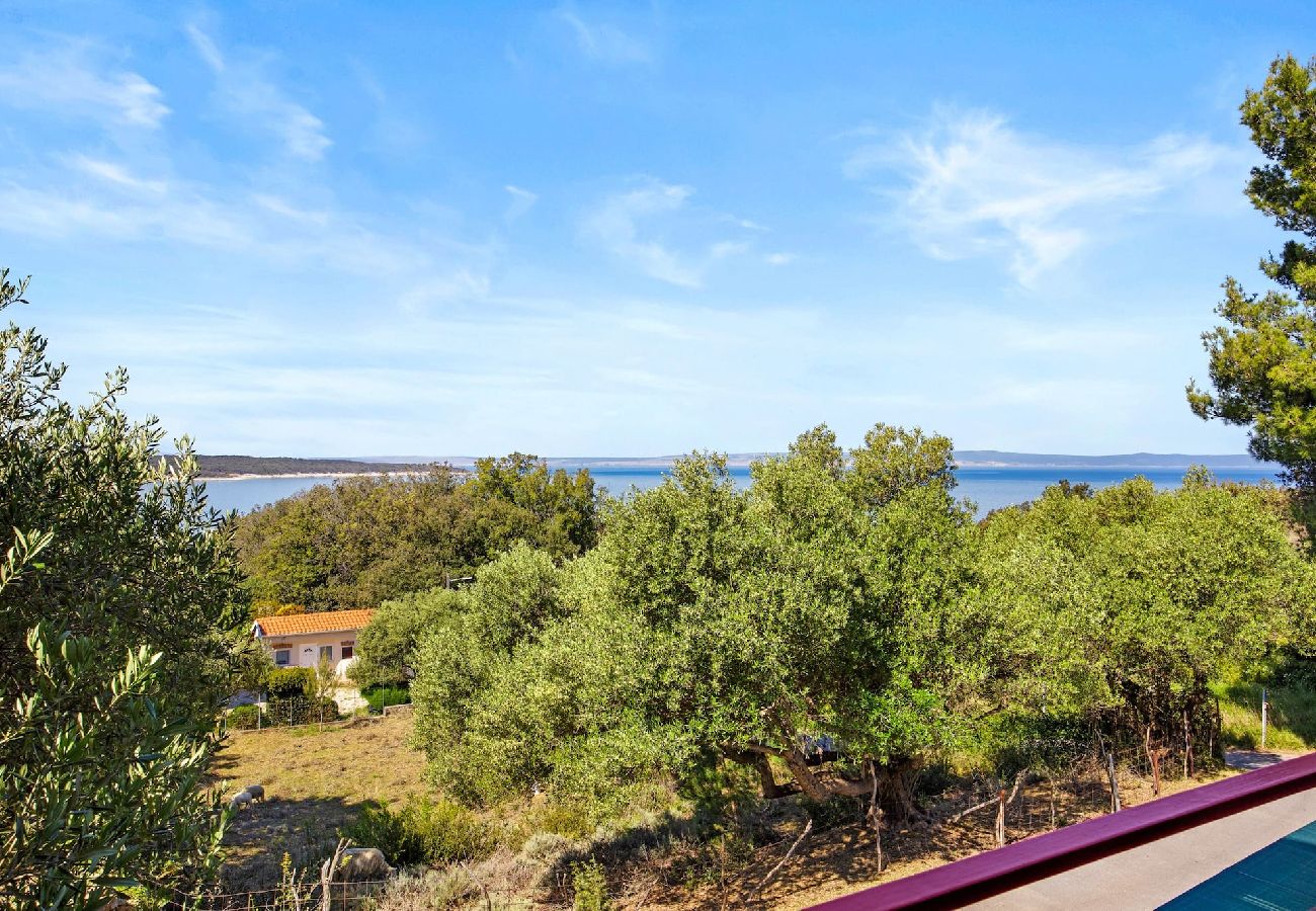 Ferienwohnung in Supetarska Draga - Anamar-Apartment mit drei Schlafzimmern.Meerblick