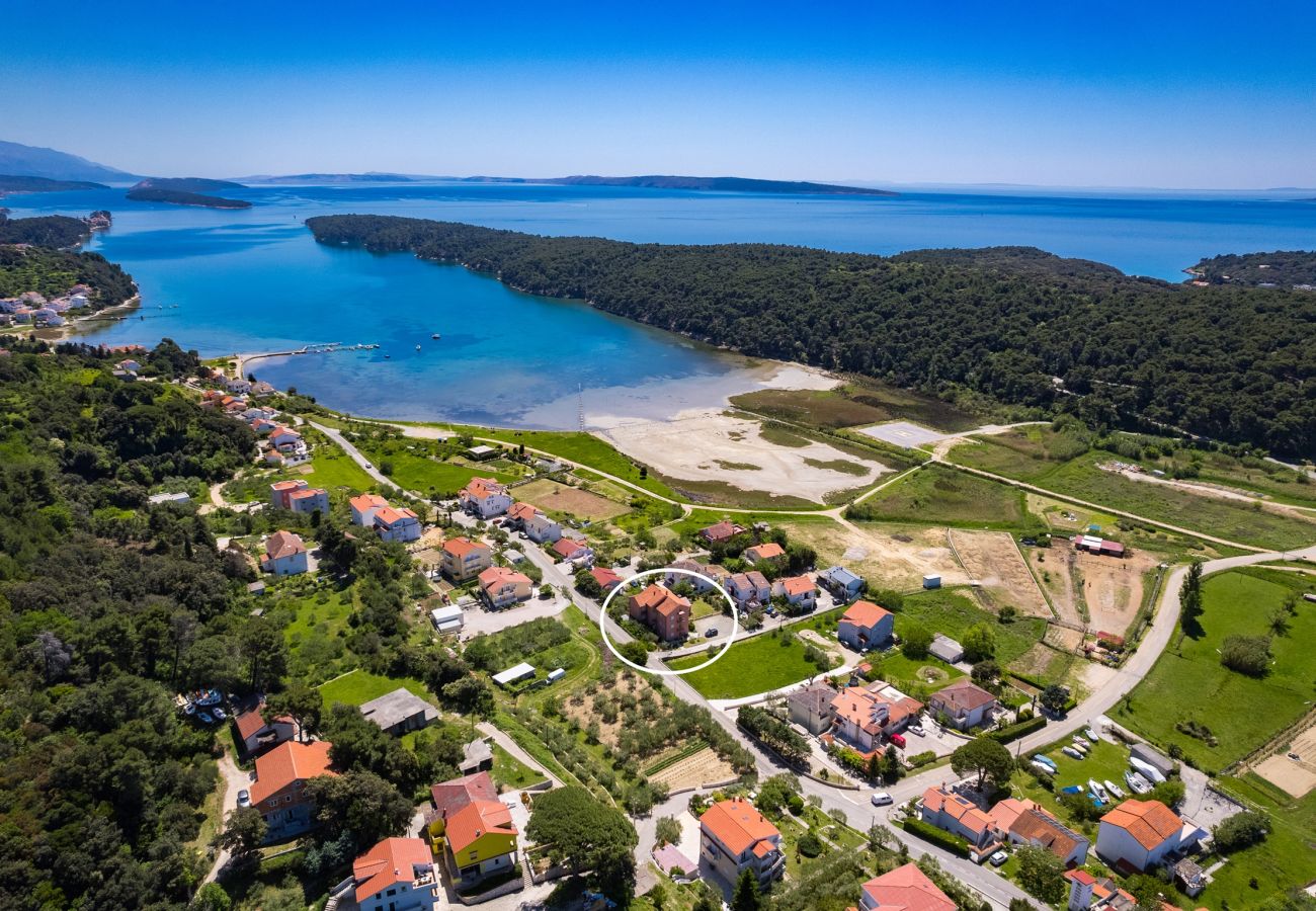 Ferienwohnung in Kampor - Meerblick, Familienurlaub – FeWo Neda Ruzmarin