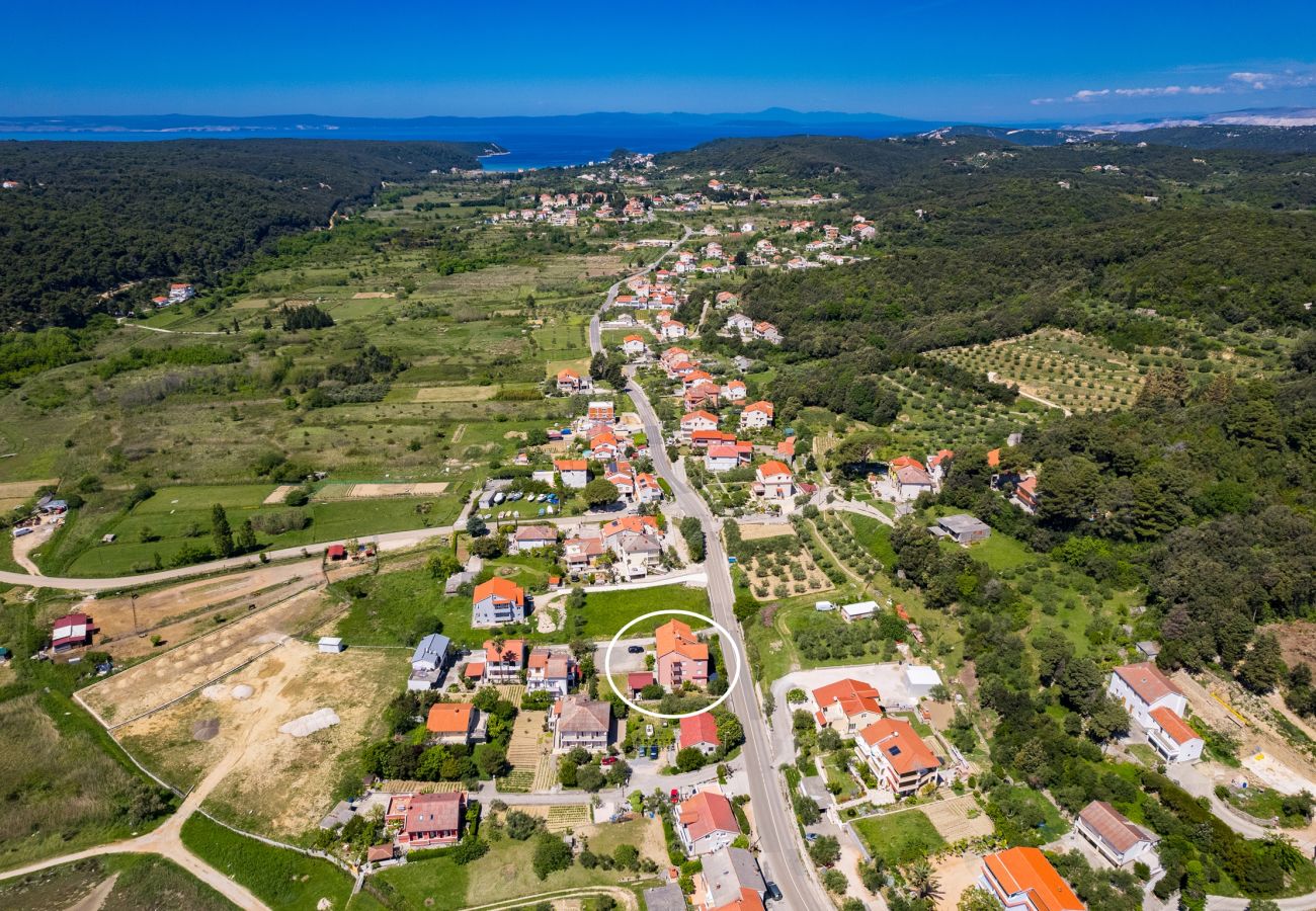 Ferienwohnung in Kampor - Meerblick, Familienurlaub – FeWo Neda Ruzmarin