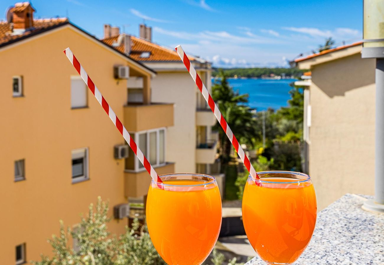 Ferienwohnung in Medulin - Paradies auf dem Dach mit Meerblick – Katja