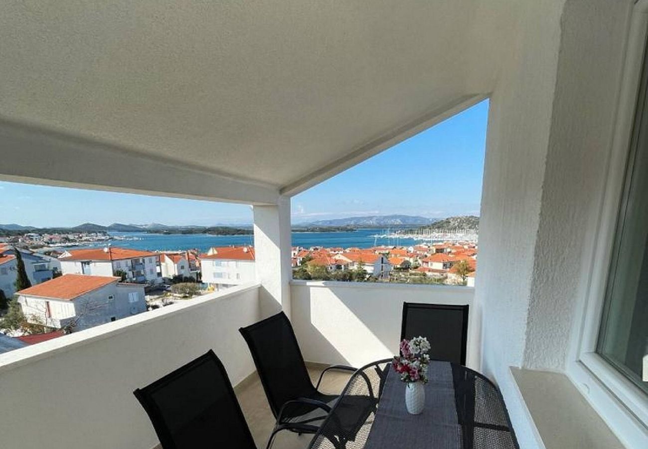 Ferienwohnung in Murter - Apartments Kostelić - Apartment mit einem Schlafzimmer und Meerblick A3