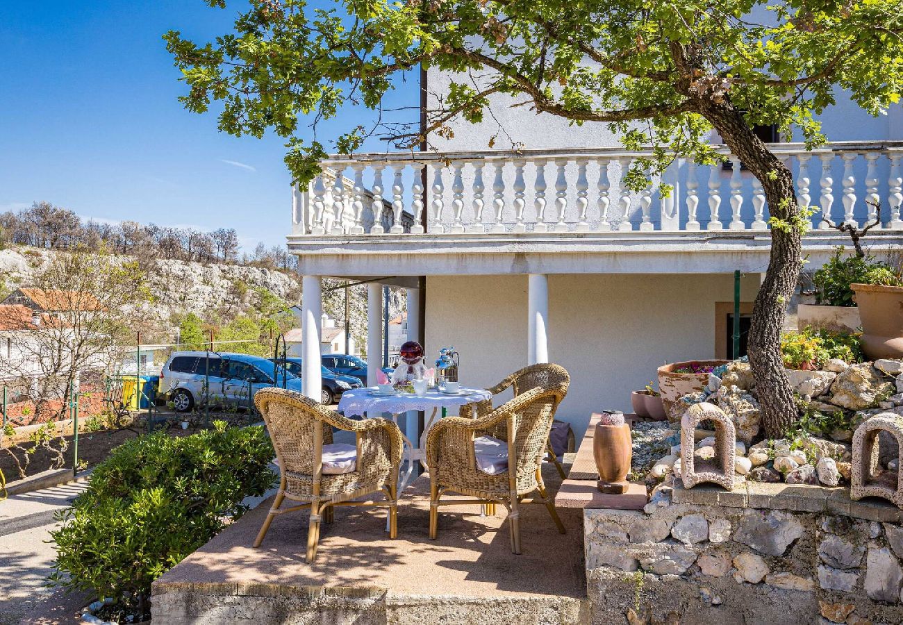 Ferienwohnung in Zaton - Apartment Hortenzija – Apartment mit zwei Schlafzimmern und Gartenblick