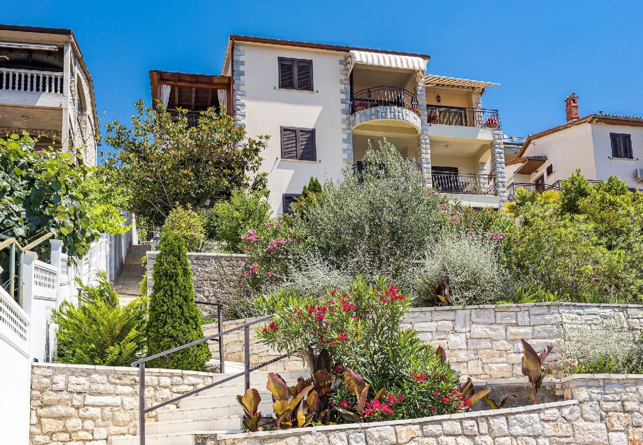 Apartment in Rabac - Lady M White - Balcony and Sea View